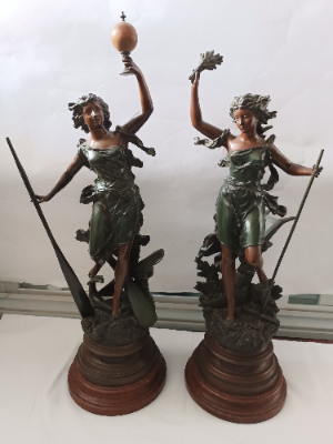 Discover our exquisite collection of French bronze-spelter figures by Ernest Rancoulet. Shop now to add a luxurious touch to your space with our high-quality pieces. Don't miss out!