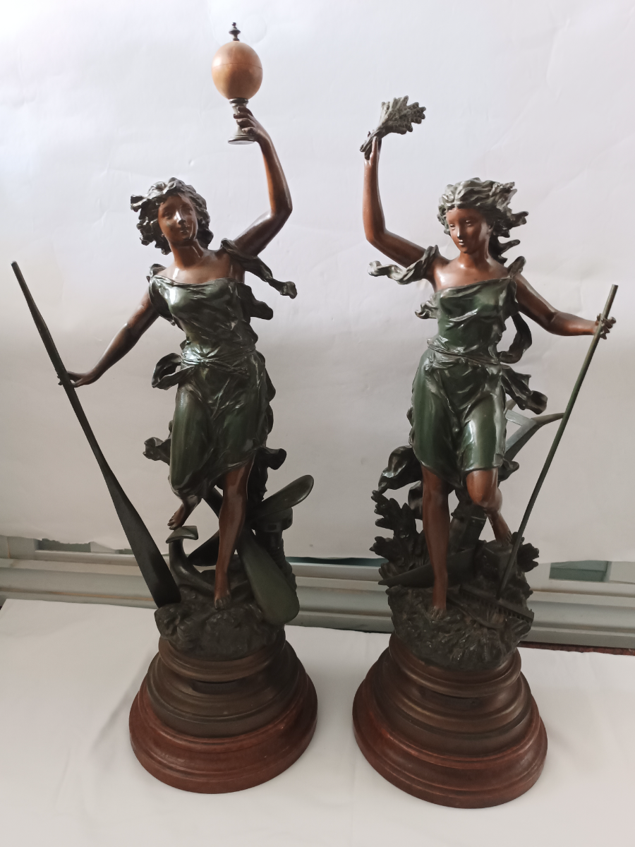 Discover our exquisite collection of French bronze-spelter figures by Ernest Rancoulet. Shop now to add a luxurious touch to your space with our high-quality pieces. Don't miss out!