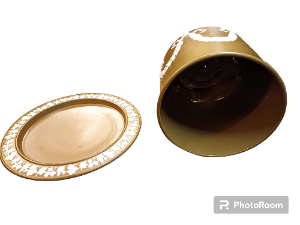 Explore our collection of Victorian Jasperware Cheese Dishes. Adorned with grape vines, this 33cm dish is a vintage delight. Shop now for unique antiques!