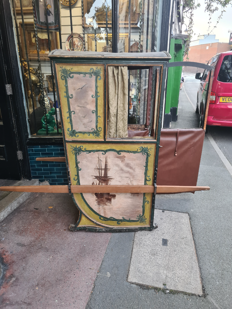 Explore our 18th Century French Sedan Chair, meticulously refurbished, steeped in history with Napoleonic documents. Act now and own a piece of history!