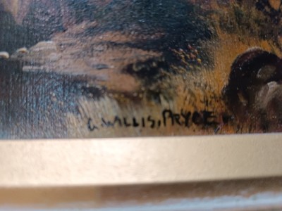 Discover the enchanting 19th c. oil on canvas river landscape painting by renowned artist George Willis Pryce. Get captivated by its rustic beauty. Grab this masterpiece now!