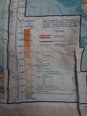 Late 1943 Silk Escape Map