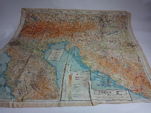 Late 1943 Silk Escape Map