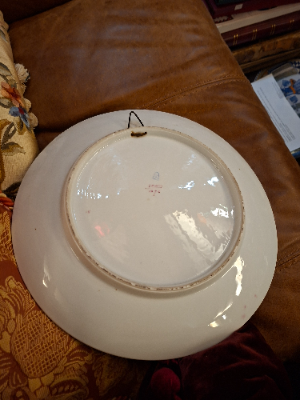 Late 19th Century Continental Hand Painted Ceramic Charger