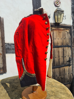 Discover a pristine officer cadet's dress tunic, likely from Sandhurst. Explore our collection for high-quality military clothing. Own a piece of history today!