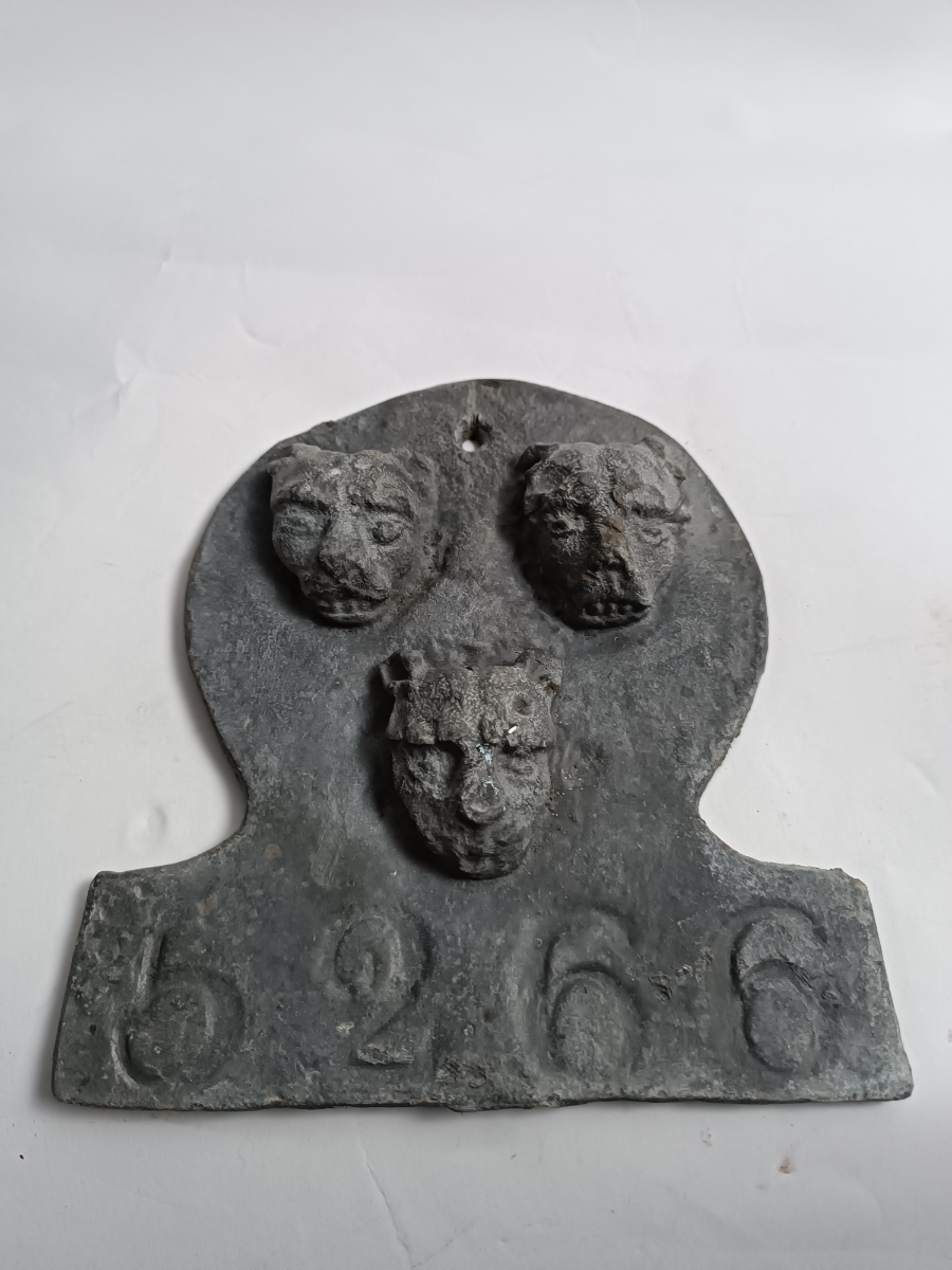 Lead Salop Fire Insurance Plaque No. 5266