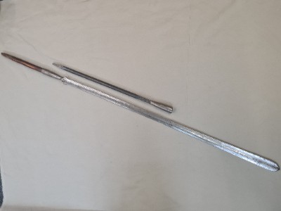 Discover our authentic 19th-century Maasai Tribe lion killing spear. Perfect for collectors or enthusiasts. Explore now and immerse yourself in the rich African history!