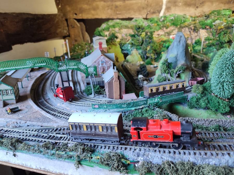 Model Trainset Of The Welsh Mountains.