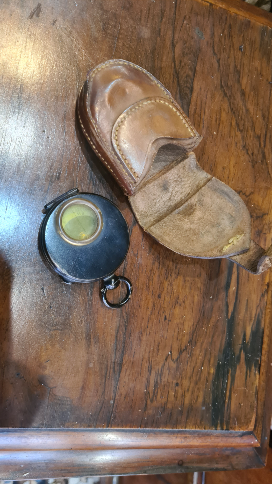 A Modern 20th Century Compass With Original Case