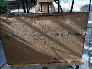 Discover our late 19th-20th century oil painting of Britannia Ruling The Waves. Sized 26 x 41 cm with frame. Act now and enrich your art collection!