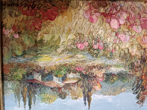 Oil Painting, Provence Landscape Scene Signed By Christophe Ghesquiere