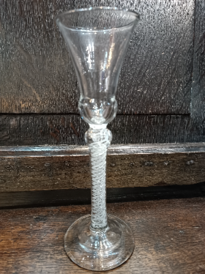 Discover our remarkable collection of lead drinking glasses, circa 1755, featuring an opaque twist with inner mercury twist stem. Shop now and enjoy historic luxury.