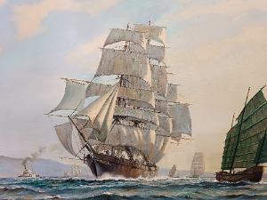 "Out From Foochow" By Roland Davies, Signed