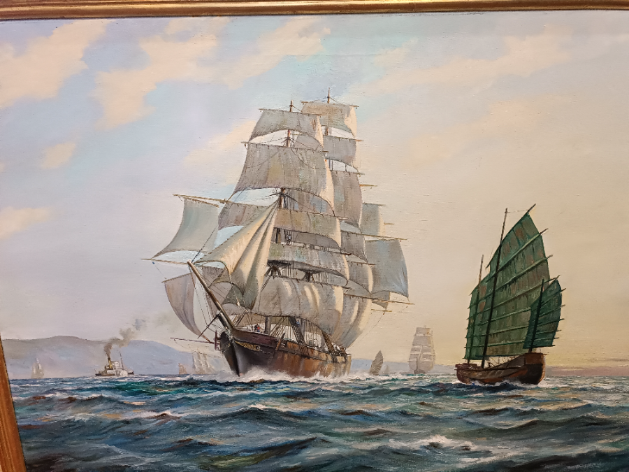 "Out From Foochow" By Roland Davies, Signed