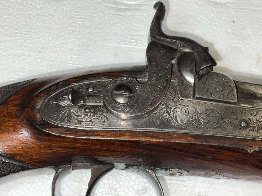 Pair Of Percussion Pistols By H Tatham London