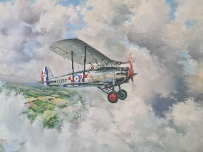 Painting Of A Bristol Bulldog By Bill Cockburn