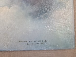 Painting Of A Mosquito Fighter By Bill Cockburn