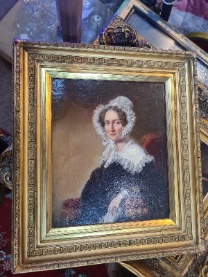 Painting Of A Seated Lady