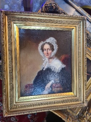 Painting Of A Seated Lady