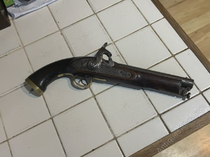 Percussion Pistol Enfield 1858 Model Military