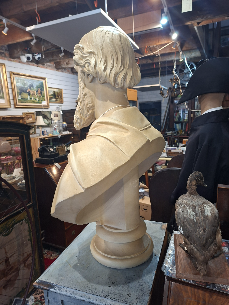 Plaster Bust of Charles Dickins by John Hutchinson, 1862