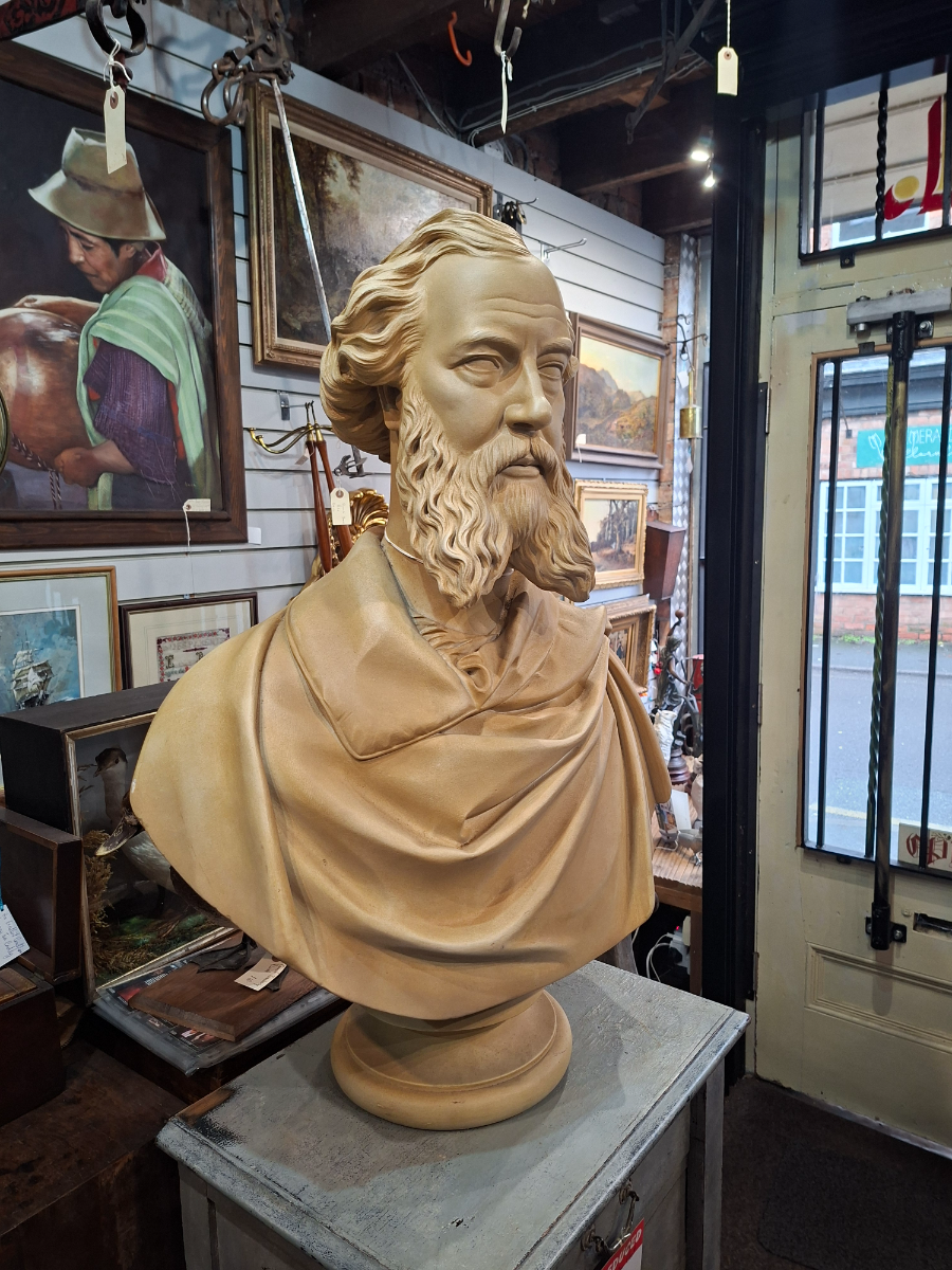 Plaster Bust of Charles Dickins by John Hutchinson, 1862