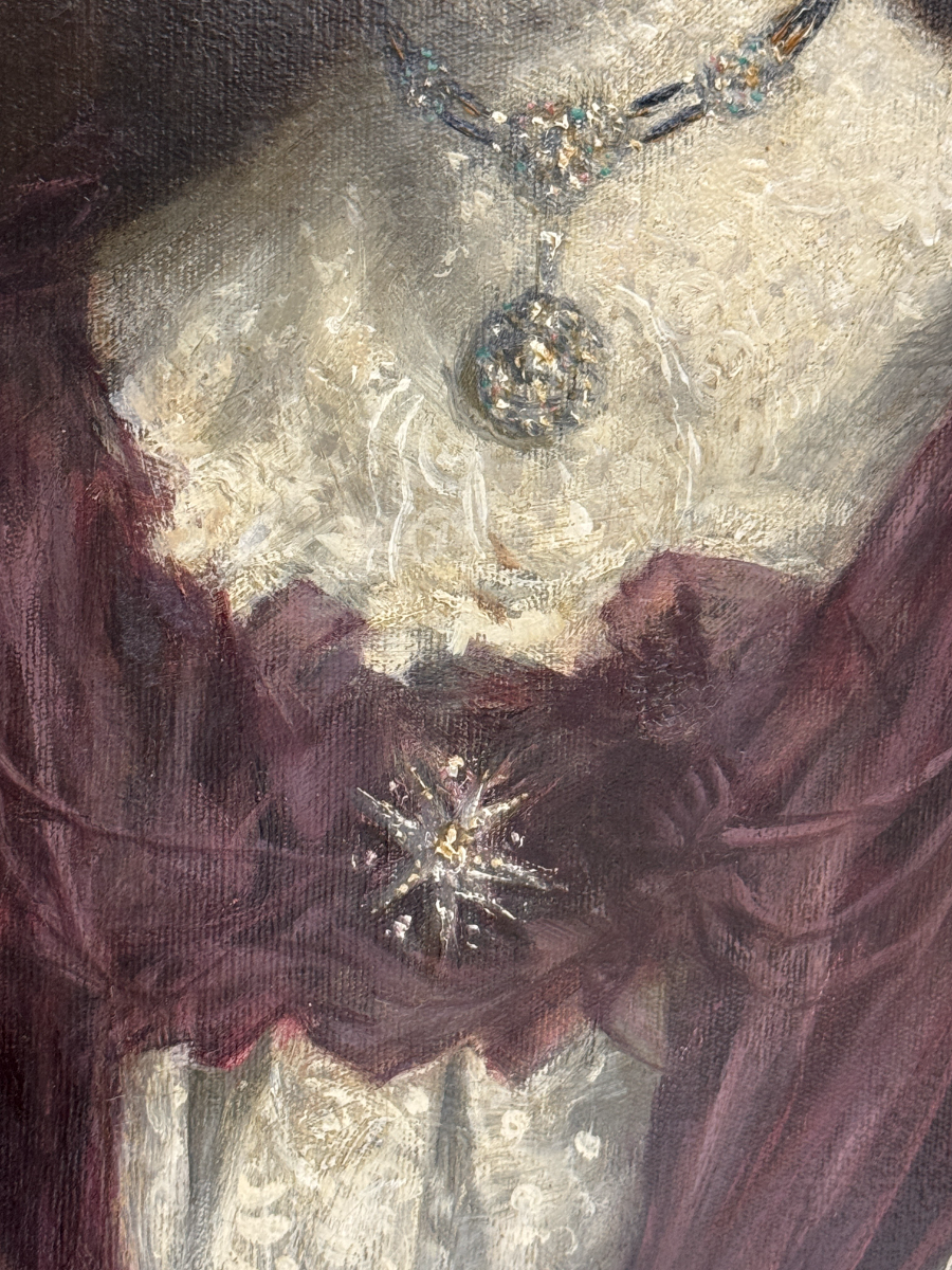 Portrait of a lady by Frank Moss Bennett