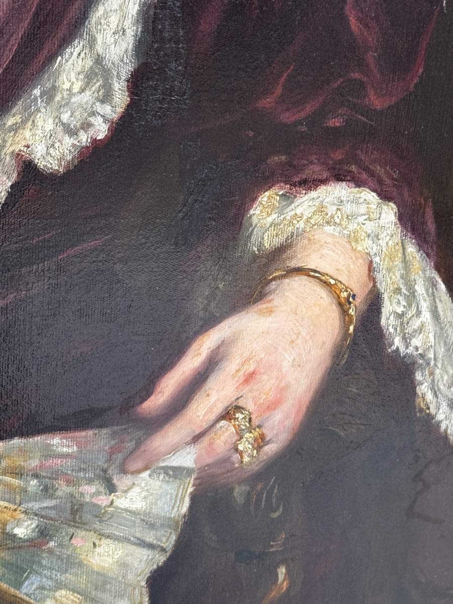 Portrait of a lady by Frank Moss Bennett