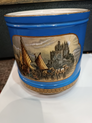 Prattware Tobacco Jar ( Without Lid) 19th C