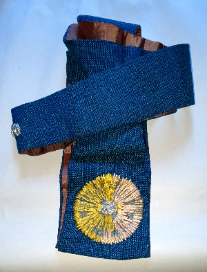 Discover the beautifully crafted Blue Priest's Stole at our online store. Adorned with gold and silver threads. Buy now for authentic liturgical apparels.
