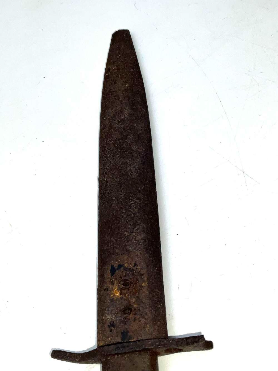 RARE German WWI DEMAG Crank Handle Trench Knife Bayonet with scabbard