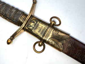 Good looking item, EW Seagrave outfitter, nice aged scabbard no damage the gilt brass works superb not perfect as these were not just for display, length of 48cm across guard being 11cm depth of 25mm, reference BBD1 Tel: +44 7505 165 843 We accept online payments for all our items listed: Bank transfer cash on collection or if wishing over the phone using your debit or credit cards, also doing layby payments plan, or email giving your address details & contact number and we shall send you your items invoice to make payment with your card. Send your request to - john.strong2@gmail.com