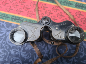 Explore our Royal Field Artillery Prismatic Binoculars MKI, dating back to 1917, used by Leslie Reid. Discover military history with authentic equipment. Shop now!