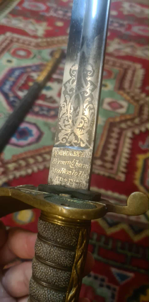 Royal Navy Officers Sword And Scabbard