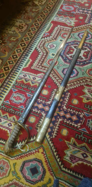 Royal Navy Officers Sword And Scabbard