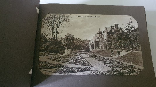 Discover a piece of history with our Postcard Album of Sandringham House, featuring 32 coloured and black-white postcards. Check out this unique album formerly owned by historian Ron Fiske. Shop now!
