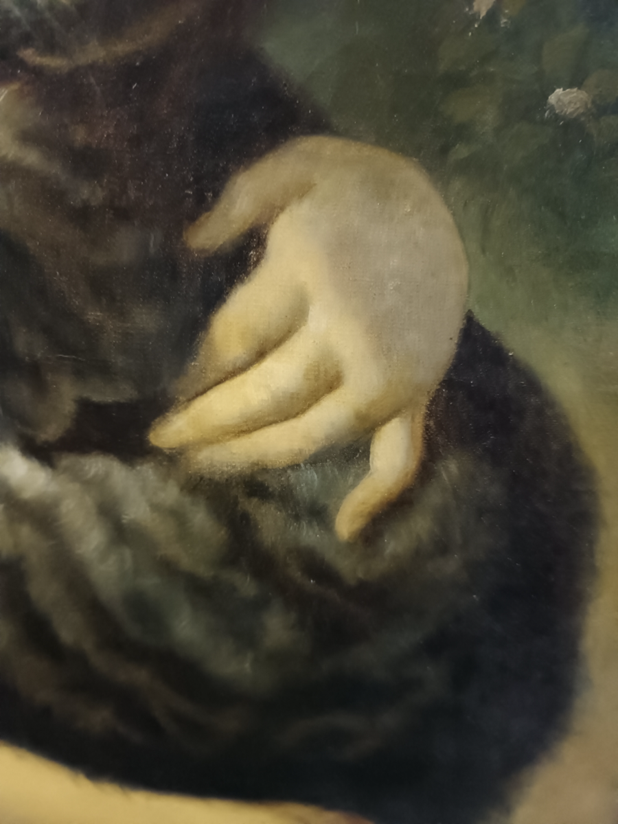 Explore Victorian art with our collection featuring Rudolf Epp's large oil portraits. See a young girl & her cat in a stunningly detailed piece. Shop now!