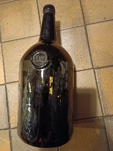 Sealed 1858 Quart Hand Blown Bottle