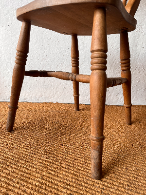 Set Of 5 X Traditional Farmhouse Kitchen Dining Chairs In Good Solid Condition