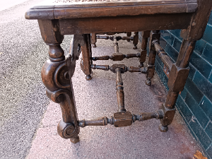 Find unique, authentic 19th-century William & Mary style oak dining chairs at our store. Embrace history with high-back designs, caned seats, scroll moulded legs. Shop now!