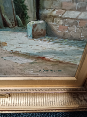 "The Dean's Close, Winchester", By Albert Dunnington (British 1860-1928)