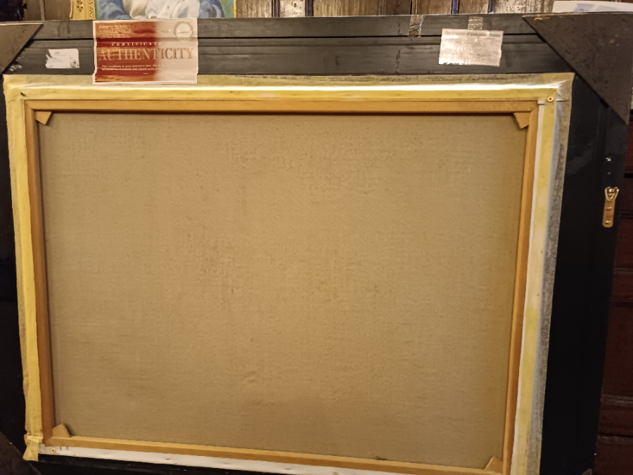 "The Last Hand" Large  Oil  Painting, 20th Century