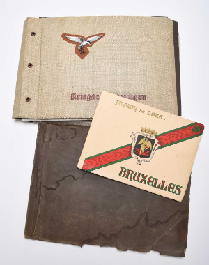 Two German Third Reich Photograph Albums, Operation Barbarossa and SS-Brigade Leader Interest