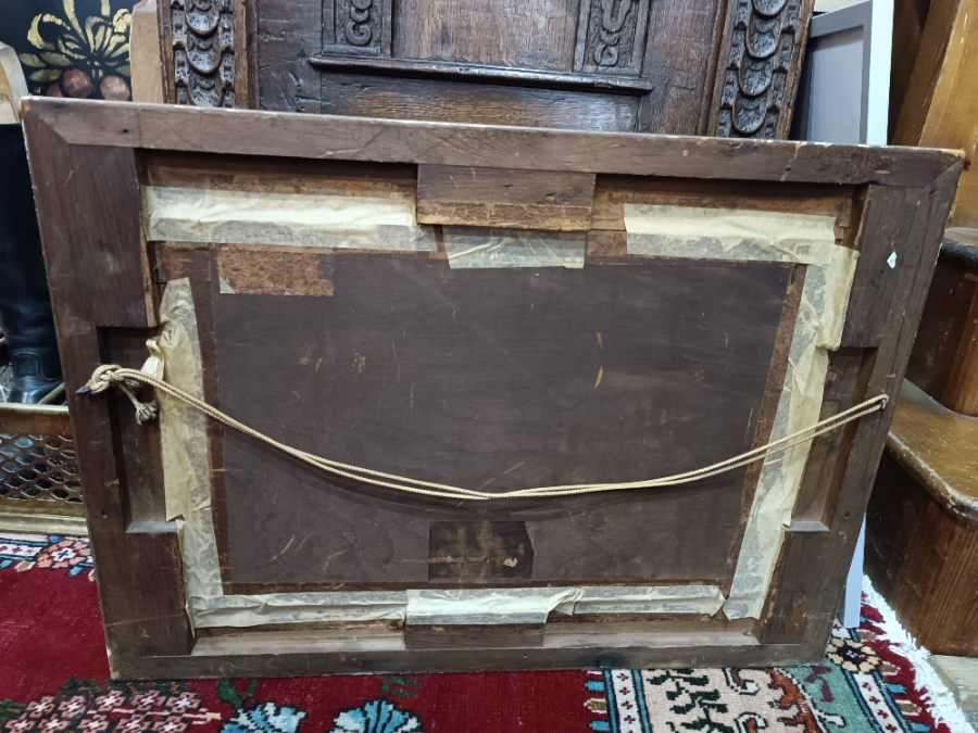 Unsigned Watercolour Glazed With Gold Frame