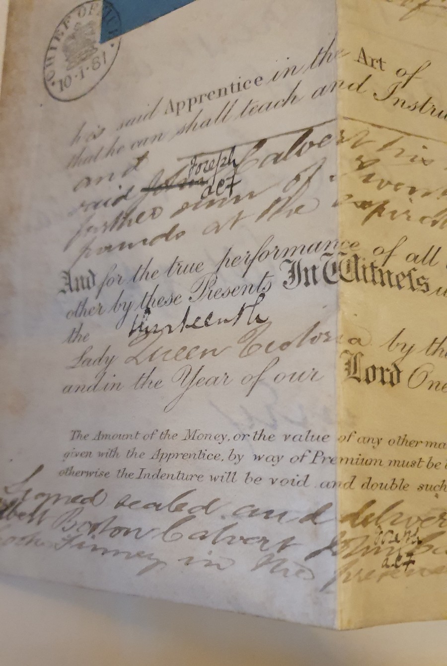 Vellum Pharmacist's Apprentice Indenture