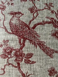 Vintage Upholstered Bench Seat Piano Stool Storage Brand New Linen Upholstery