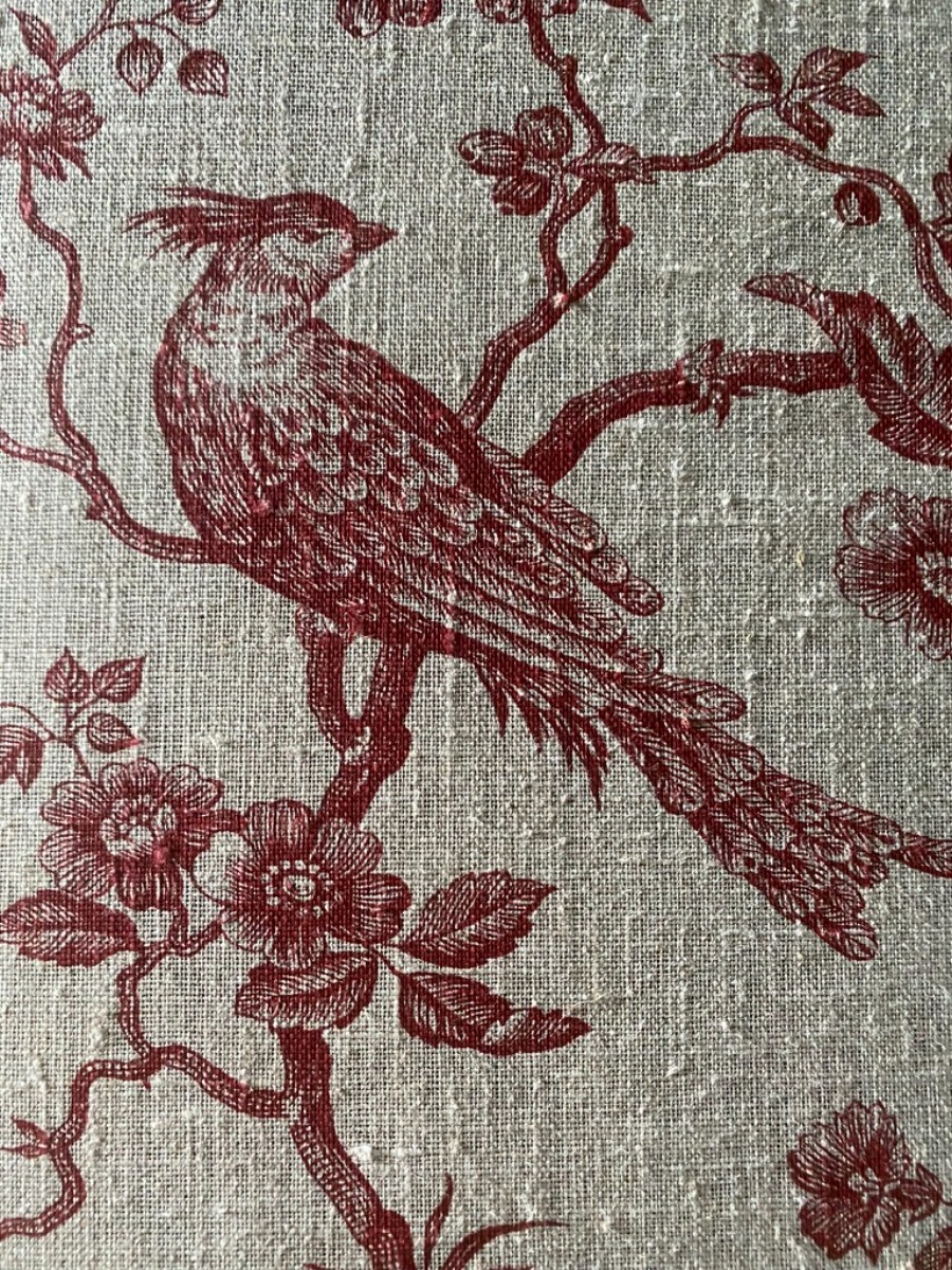 Vintage Upholstered Bench Seat Piano Stool Storage Brand New Linen Upholstery