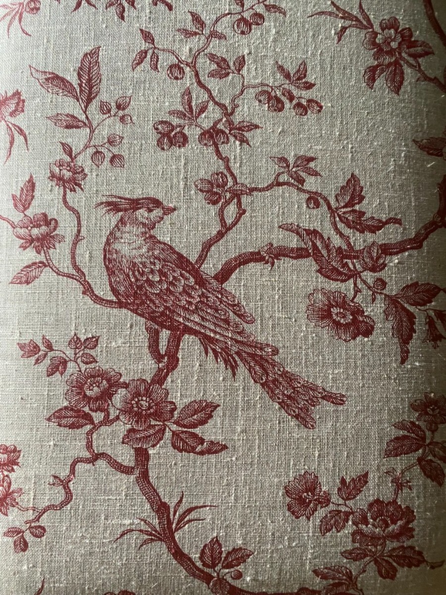 Vintage Upholstered Bench Seat Piano Stool Storage Brand New Linen Upholstery