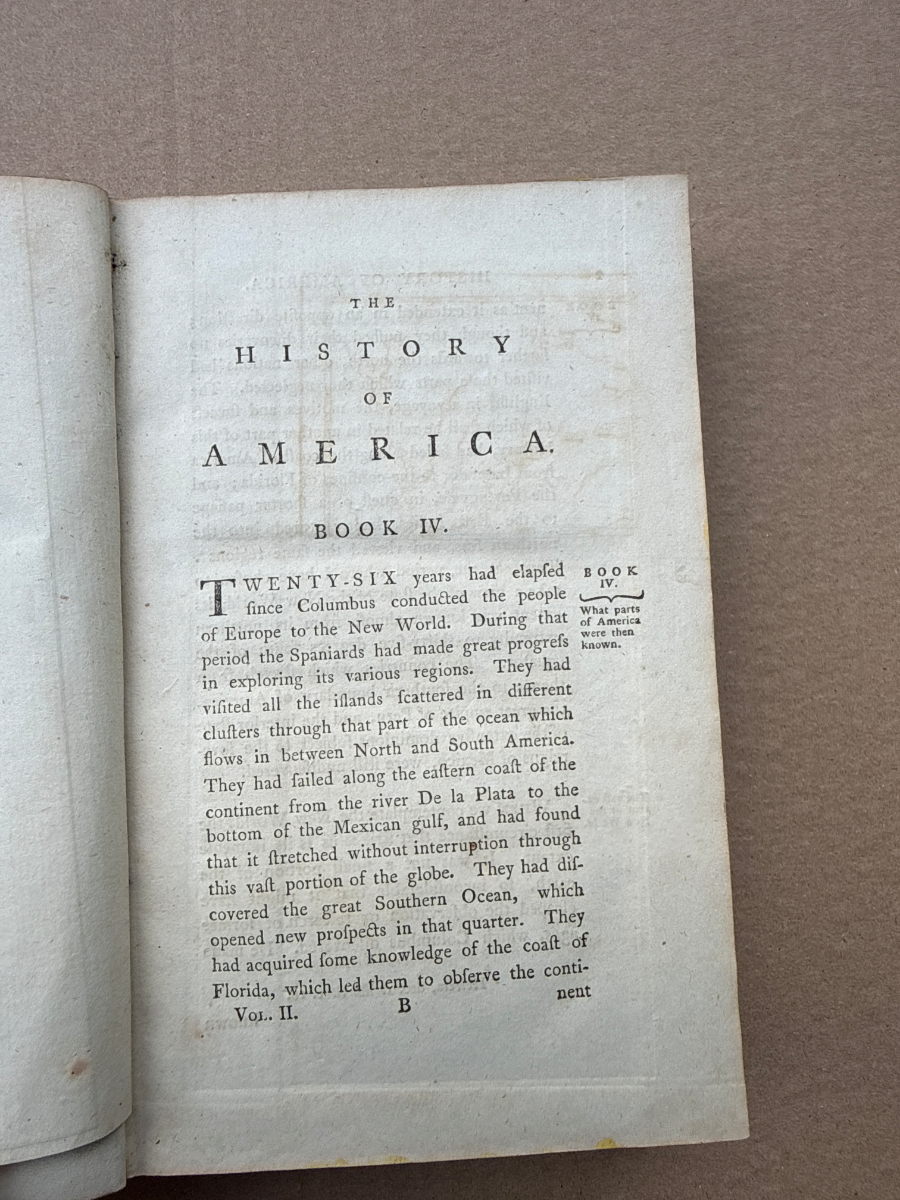 Volume II History Of America By William Robertson