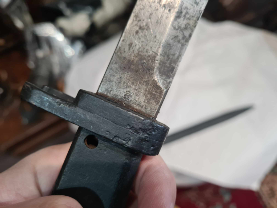 Explore our collection of German Ersatz bayonets, perfect for Mauser Model 1898 and more. Discover unique features like the 1916 EB.8 variation with unfullered blade. Shop now to add to your antique weaponry collection.